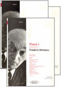 partituras  Piano 1 2 3 de Frederic Mompou