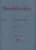 partituras  Felix Mendelssohn, Sechs Kinderstücke (6 Piezas para los niños), Op 72