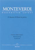 partituras  Monteverdi. Il ritorno d’Ulisse in patria.