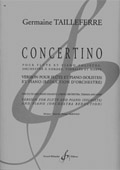 partituras  Concertino, Germaine Tailleferre