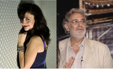 lirica  Plácido Domingo y María José Montiel en el Palau de les Arts