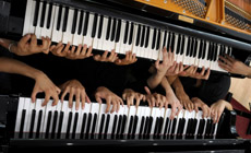 tiendas  20 pianos sonarán a la vez en el Palau de la Música