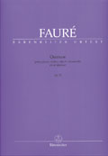 partituras  Los cuartetos con piano de Gabriel Fauré