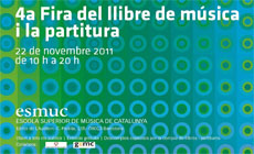 publicaciones  4 ª Feria del libro de música y la partitura en la ESMUC