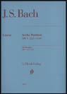 partituras  SEIS PARTITAS BWV 825 839