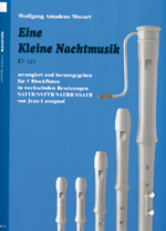 partituras  EINE KLEINE NACHTMUSIK. KV 525