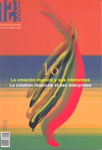 dn preliminares  La creación musical y sus intérpretes/La création musicale et ses interprètes