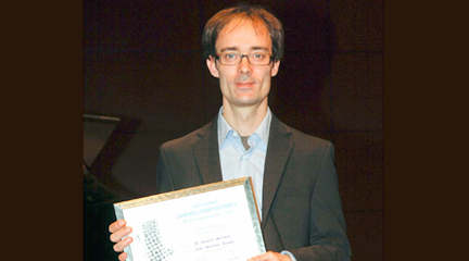 premios  Iván González Escuder, ganador del Premio Jóvenes Compositores Fundación Autor CNDM 2012