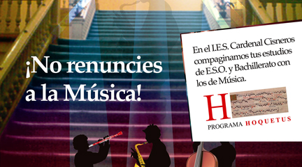 actualidad de centros  El programa Hoquetus del IES Cardenal Cisneros concilia enseñanzas generales y musicales