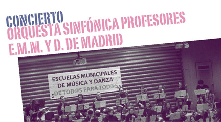 actualidad de centros  Concierto en defensa de las Escuelas Municipales de Música de Madrid 