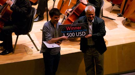 premios  Óscar Escudero, ganador del Thailand International Composition Festival
